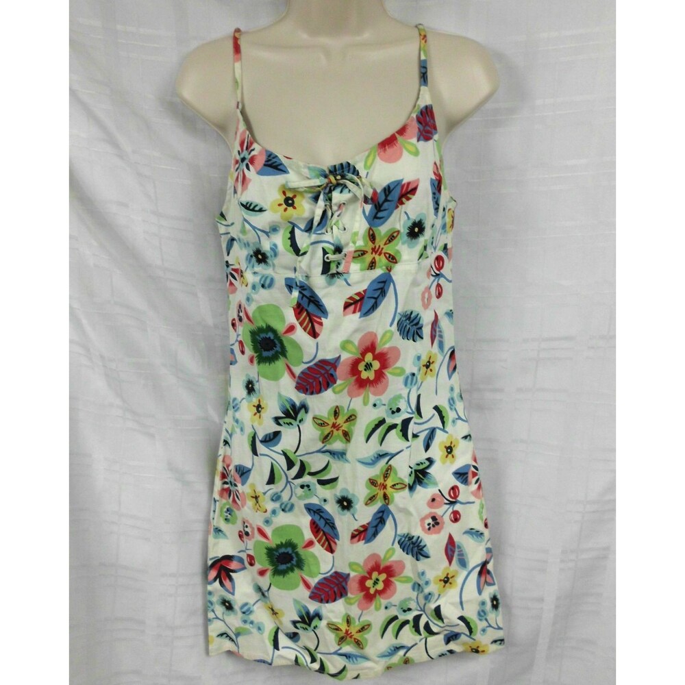 Club Med Women's Multicolor Floral Tropical Swimsuit Coverup Sun Dress Size Med